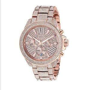 🌸Michael Kors 🌸Rose Gold-Tone Pavé Glitz Watch